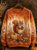 Women's Autumn Animal Print Sweatshirt
