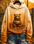 Women's Fall Animal Print Sweatshirt