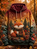 Men's Autumn Animal Print Hoodie