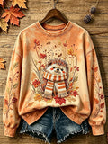 Women's Autumn Animal Print Casual Sweatshirt