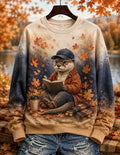 Women's Fall Animal Print Sweatshirt